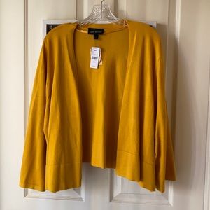 3/$30 SALE Lane Bryant NWT Shrug/Cardigan Mustard Gold Yellow 22/24